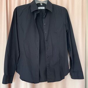 Black Button-Up Shirt